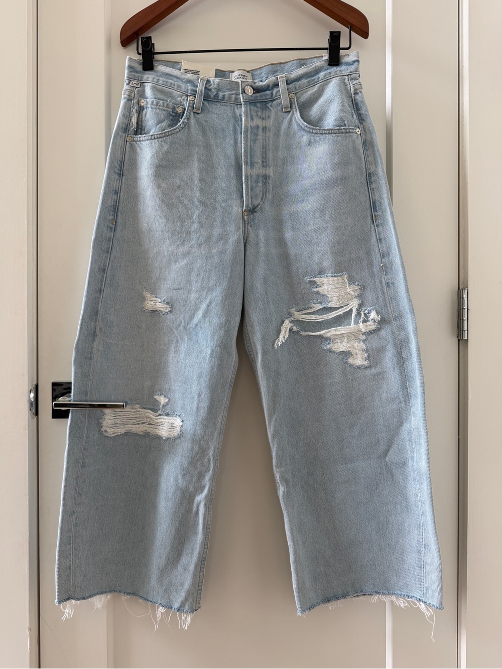 Citizens of Humanity Ayla Raw Hem Crop Jeans Size 28 NWT - Picture 4 of 12